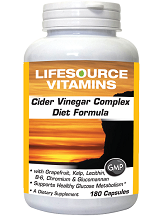 Lifesource Vitamins Cider Vinegar Complex Diet Formula for Health & Well-Being