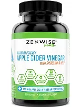 Zenwise Health Apple Cider Vinegar Capsules for Health & Well-Being